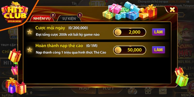 Khuyến mãi và ưu đãi tại HITCLUB Casino