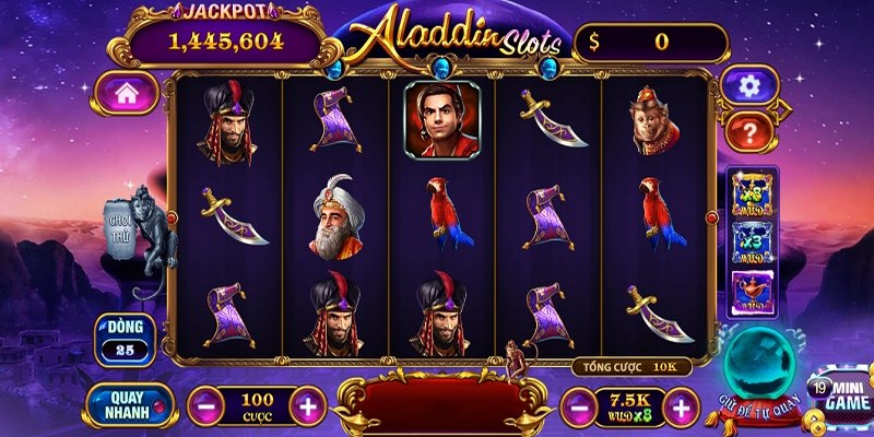 Hướng dẫn trải nghiệm nổ hũ Aladdin Slots tại Hitclub