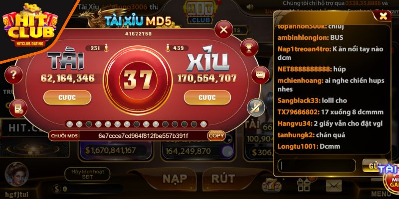 Tài Xỉu MD5 game cuốn hút tại HITCLUB